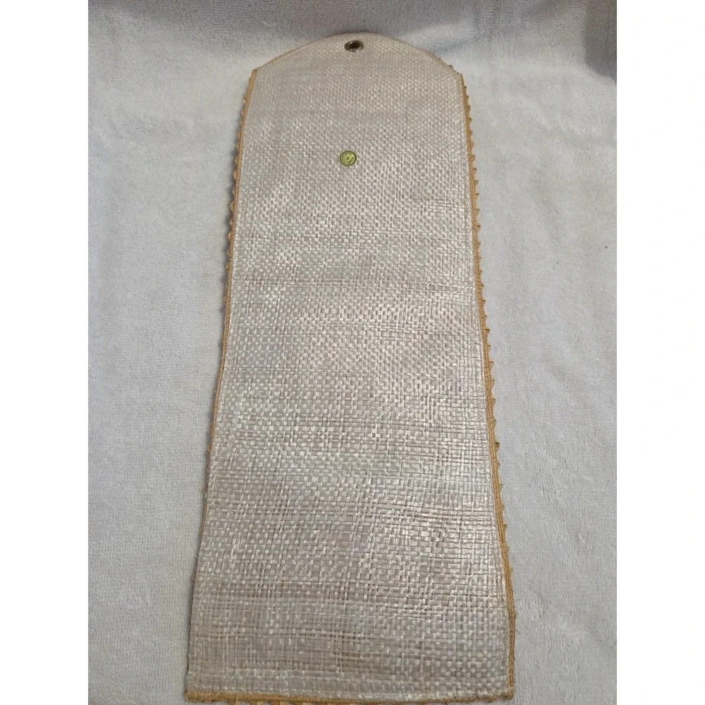Vintage Philippines Woven‎ Wall Letters 3 Pockets Handcrafted Straw